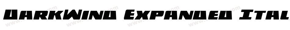 DarkWind Expanded Italic字体转换
